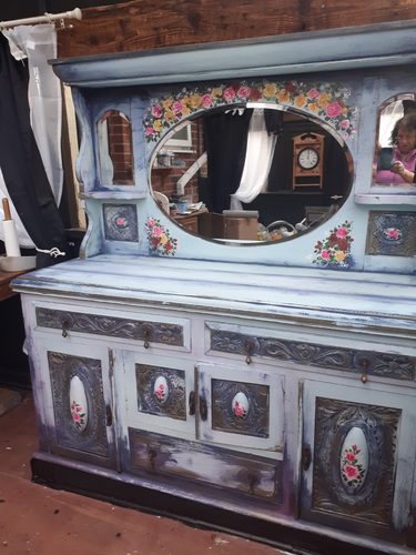 Upcycled dresser.